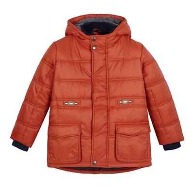 Boys' orange padded jacket